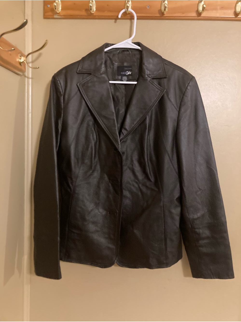East 5th Brown Leather Blazer Jacky